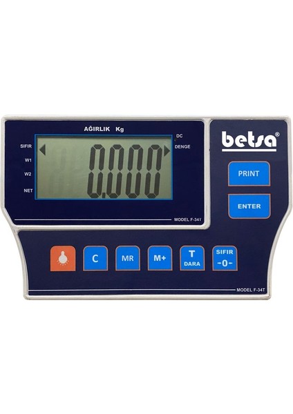 F34 60 x 70 600 kg Elektronik Tartım Terazi modelleri