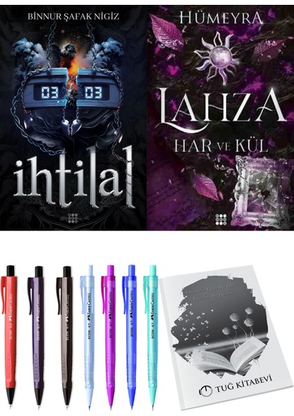 Lahza 2 Har ve Kül ve Dokuz Yayınları Ihtilal 2 Zede Binnur Şafak Nigiz 2li Set