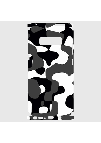 Samsung Note 8 Telefon Kaplama - Grey Camouflage
