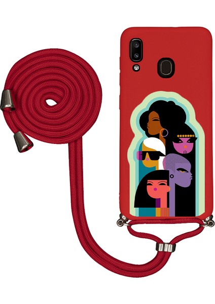Samsung A30 Ipli Lansman Kılıf - Art