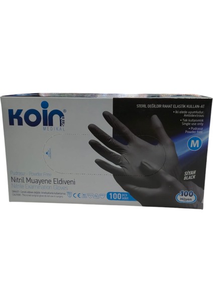 Siyah Nitril Eldiven