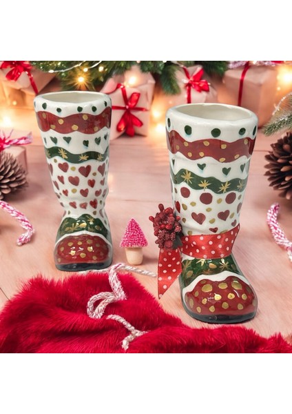 Yılbaşı Hediyelik Kalemlik Çini Handmade Kalemlik Çini Çizme Tasarım Hediyelik Kalemlik Noel fiyatları