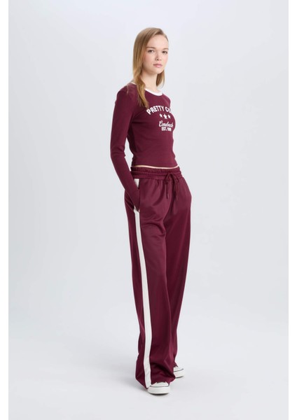Coool Wide Leg Eşofman Altı Geniş Bol Paça Beli Lastikli Cepli Bağcıklı E2667AX24WN