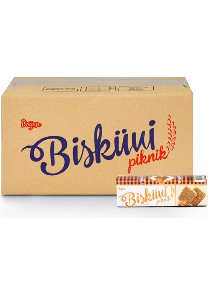 Doğan Karamelli Piknik Bisküvi 80 Gr. 24 Adet (1 Kutu)