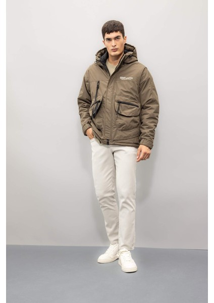 Regular Fit Mont Kapüşonlu Fermuarlı Çıtçıt Kapamalı Cepl C7309AX24AU