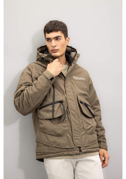 Regular Fit Mont Kapüşonlu Fermuarlı Çıtçıt Kapamalı Cepl C7309AX24AU