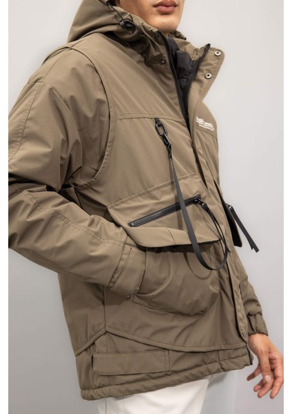 Regular Fit Mont Kapüşonlu Fermuarlı Çıtçıt Kapamalı Cepl C7309AX24AU