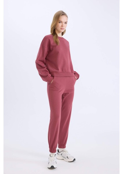 Regular Fit 2'li Takım Sweatshirt Beli Lastikli Eşofman Altı D8022AXNS modelleri