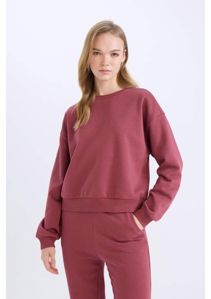 Regular Fit 2'li Takım Sweatshirt Beli Lastikli Eşofman Altı D8022AXNS fırsatları