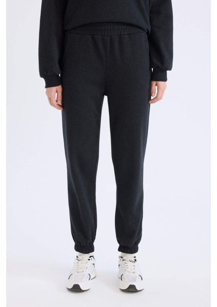 Regular Fit 2'li Takım Sweatshirt Beli Lastikli Jogger Eşofman Altı D8022AXNS indirimleri