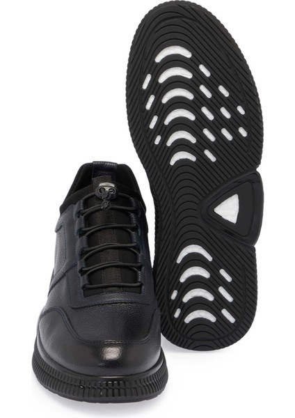Lacivert Deri Erkek Sneaker - E24S1AY57139-A31