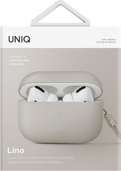 Airpods Pro 2 (2.nesil) Kılıf Lino Serisi Silikon Kablosuz Şarj Destekli Koruyucu indirimleri