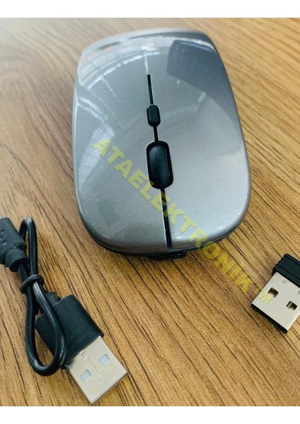 Slim Şarj Edilebilir Rechargeable Wireless Mouse 2.4 KABLOSUZ MAUS