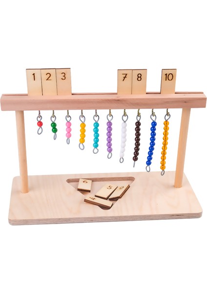 Montessori Askı Boncuk ( 1- 10 )
