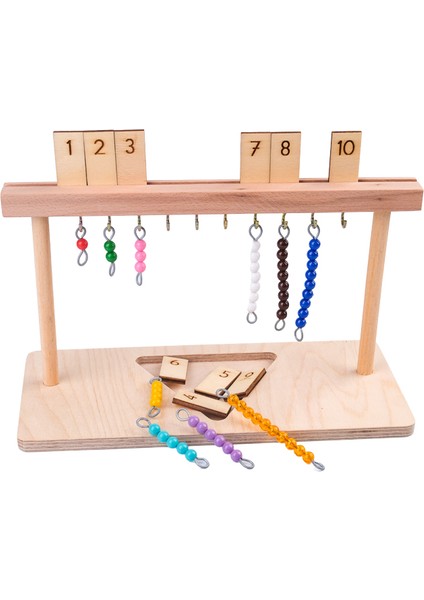 Montessori Askı Boncuk ( 1- 10 )
