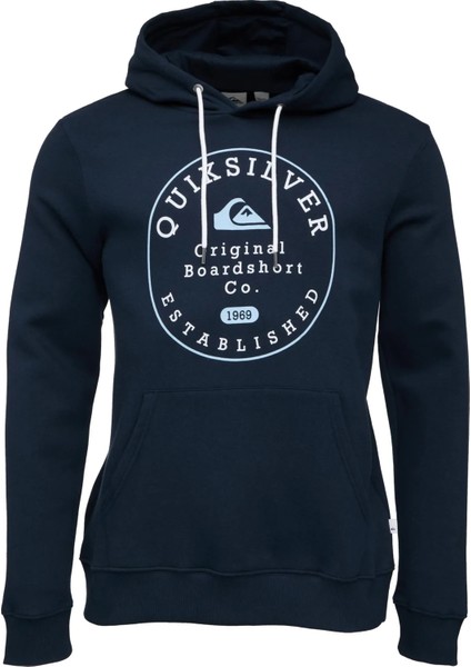 Cırcle Trım Hood Lacivert Erkek Sweatshirt