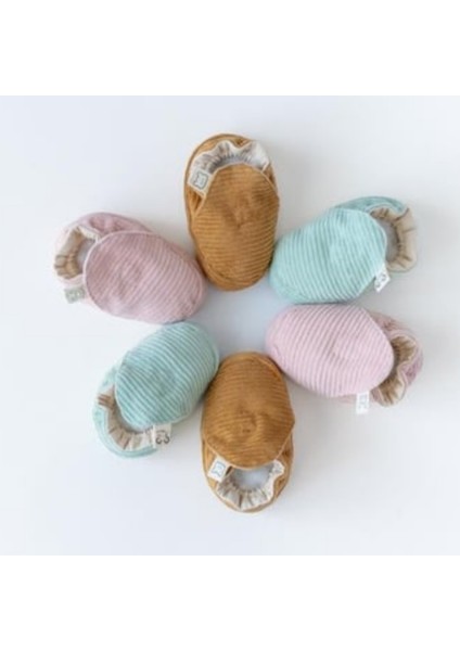 Kadife Patik - Pudra - Kaydırmaz Taban 21-23 Numara fırsatları