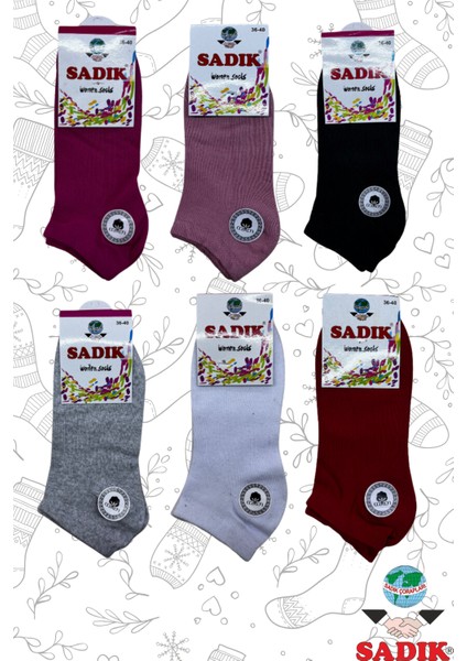 Aroma Kadın Patik Çorabı 12'çift Beyaz