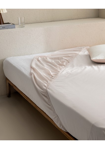 Manon King Size Plus Pamuk Ranforce Lastikli Çarşaf - Taş