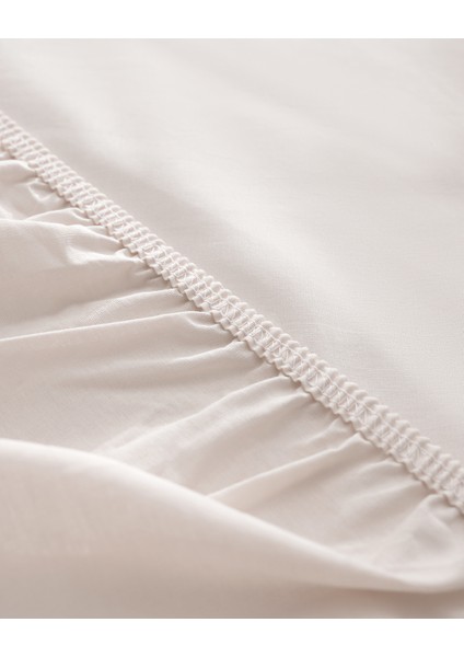Manon King Size Plus Pamuk Ranforce Lastikli Çarşaf - Taş