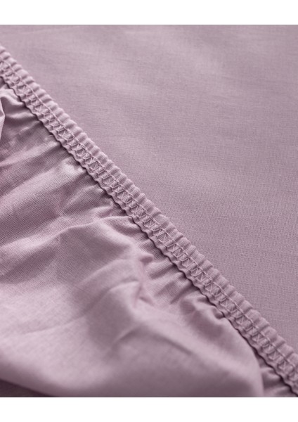 Manon King Size Plus %100 Pamuk Ranforce Lastikli Çarşaf - Açık Mürdüm fiyatları