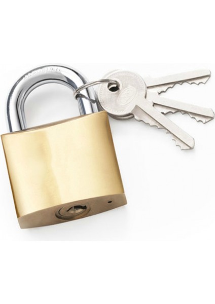 Sarı Asma Kilit 32 mm - Kısa