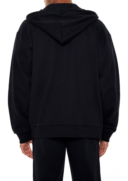 F21 Polar Fermuarlı Kapüşonlu Sweatshirt