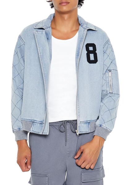 Denim Bomber Ceket