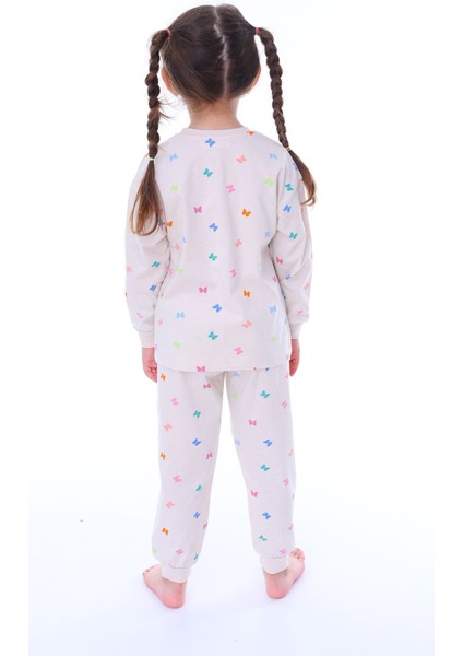 Renkli Kelebekler Kız Çocuk Pijama Takımı fiyatları