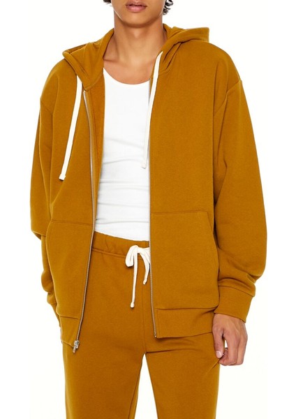 Fermuarlı Kapüşonlu Sweatshirt