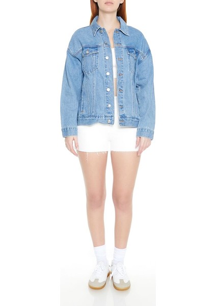 F21 Oversize Trucker Kot Ceket