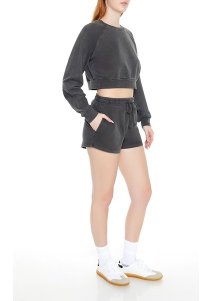 F21 Yıkamalı Şort