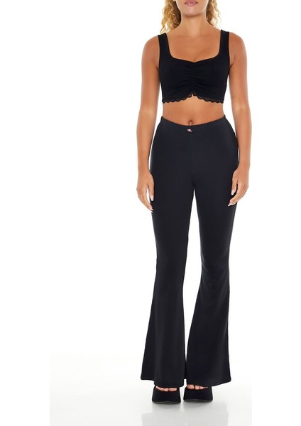 F21 Pointelle Flare Tayt
