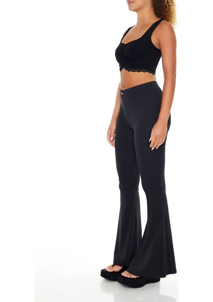 F21 Pointelle Flare Tayt