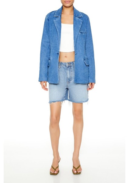 Dökümlü Blazer Ceket