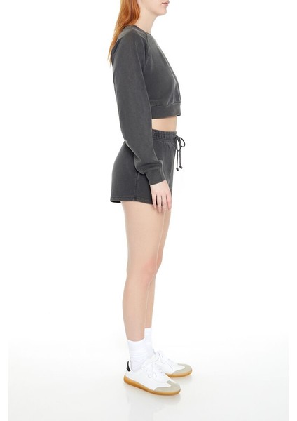 F21 Yıkamalı Şort