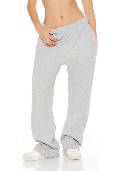 French Terry Wide-Leg Eşofman Altı