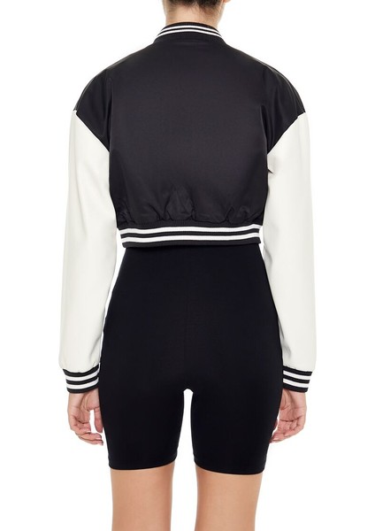 Crop Bomber Ceket