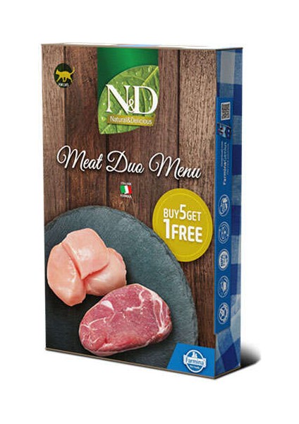 Meat Duo Menu Kuzu ve Tavuk Etli Kedi Konservesi 6 x 70 gr