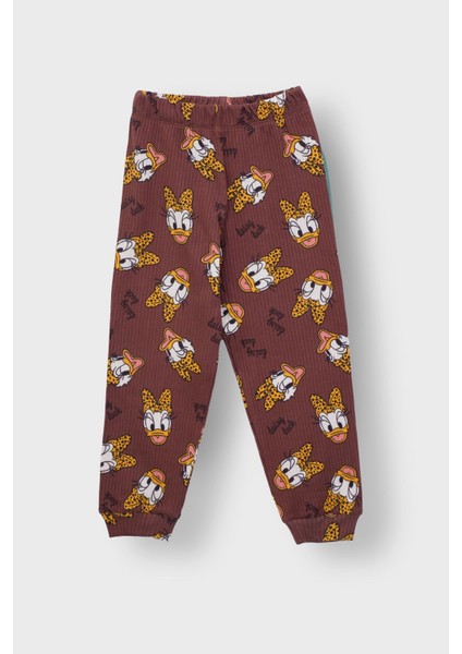 Daisy Duck Desenli Kısa Kollu Çocuk Pijama Takımı (Papatya Ördeği) modelleri
