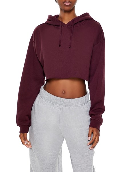 Fleece Crop Sweatshirt