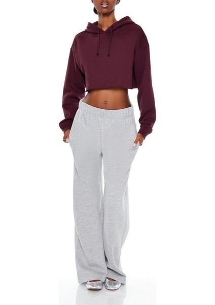 Fleece Crop Sweatshirt
