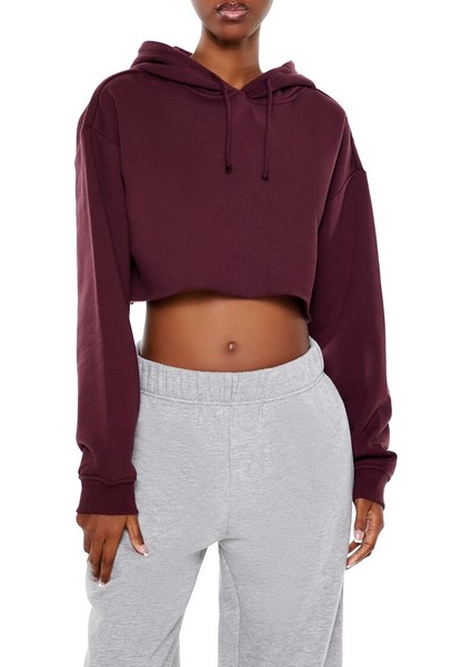Fleece Crop Sweatshirt