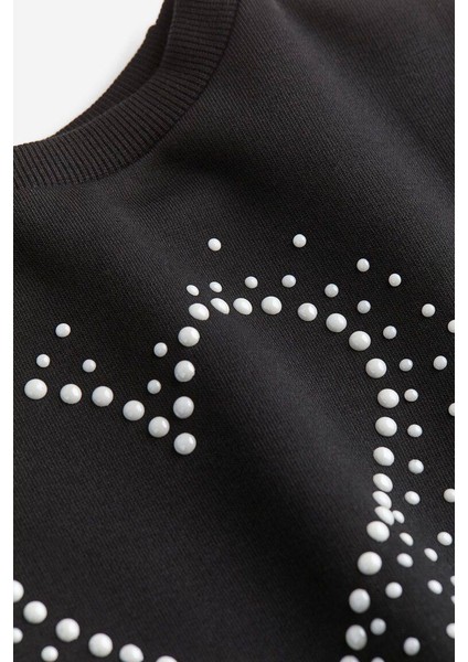 Kız Çocuk Sweatshirt Taş Kalpli indirimleri