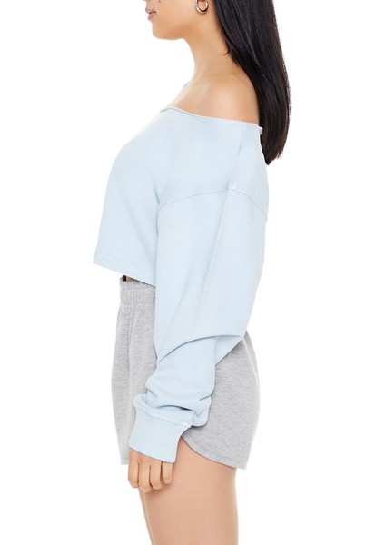 Kayık Yaka Sweatshirt