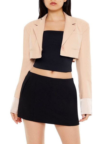 F21 Boxy Crop Blazer Ceket