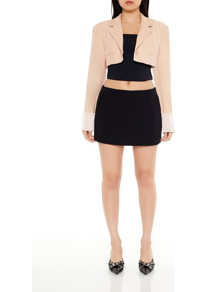 F21 Boxy Crop Blazer Ceket
