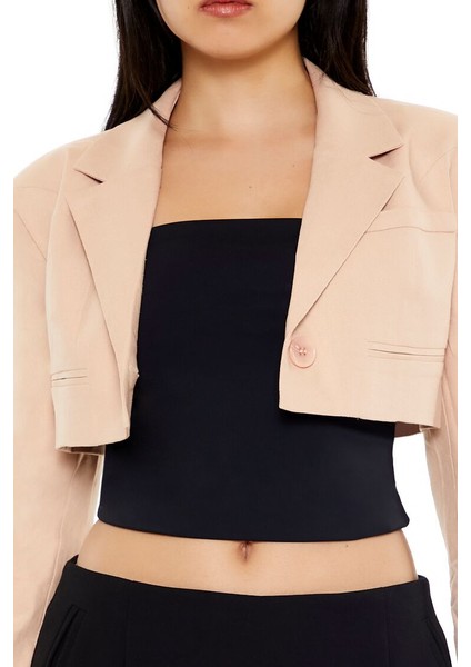 F21 Boxy Crop Blazer Ceket