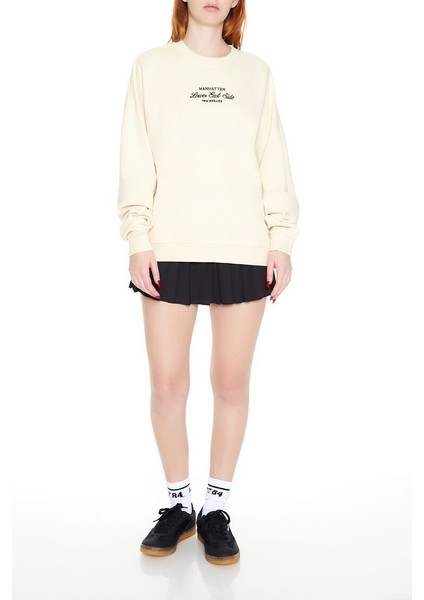 Manhattan Nakışlı Sweatshirt