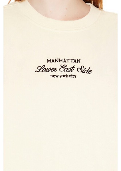 Manhattan Nakışlı Sweatshirt